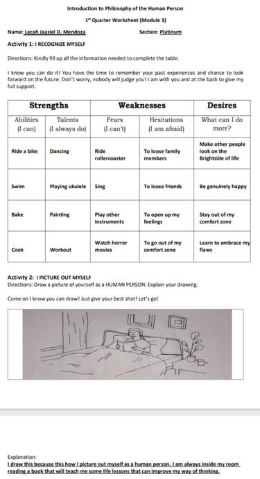 Week 5 Activities