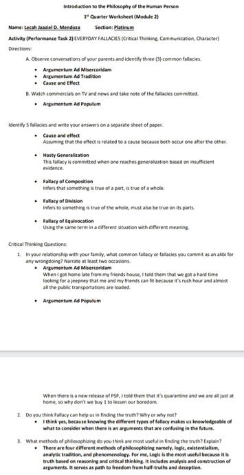 Week 4 Activities
