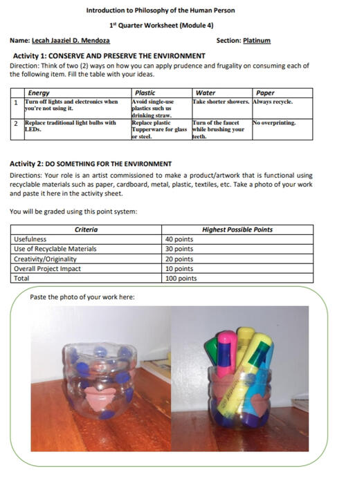 Week 7 Activities